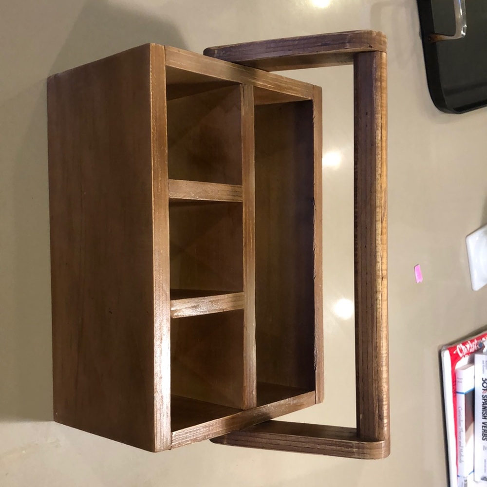 Wooden carrier. Perfect for gardening, bbq or any storage. Solid piece.